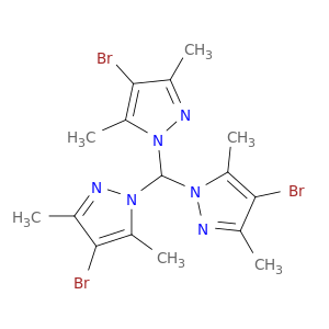 1H-Pyrazole, 1,1',1''-methylidynetris[4-bromo-3,5-dimethyl-
