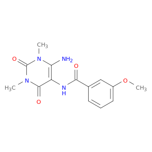 BENZAMIDE, N-(6-AMINO-1,2,3,4-TETRAHYDRO-1,3-DIMETHYL-2,4-DIOXO-5-PYRIMIDINYL)-3-METHOXY-