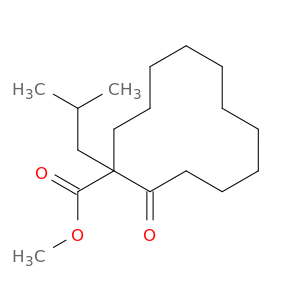 Cyclododecanecarboxylic acid, 1-(2-methylpropyl)-2-oxo-, methyl ester