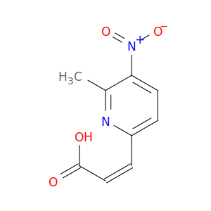 2-Propenoic acid, 3-(6-methyl-5-nitro-2-pyridinyl)-, (Z)-