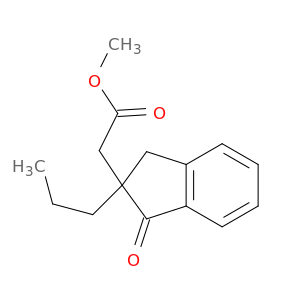 1H-Indene-2-acetic acid, 2,3-dihydro-1-oxo-2-propyl-, methyl ester
