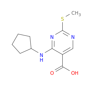 4-(Cyclopentylamino)-2-(methylthio)pyrimidine-5-carboxylic Acid