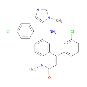 2(1H)-Quinolinone,6-[amino(4-chlorophenyl)(1-methyl-1H-imidazol-5-yl)methyl]-4-(3-chlorophenyl)-1-methyl-