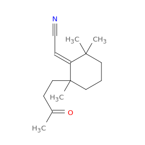 Acetonitrile, [2,2,6-trimethyl-6-(3-oxobutyl)cyclohexylidene]-, (E)-