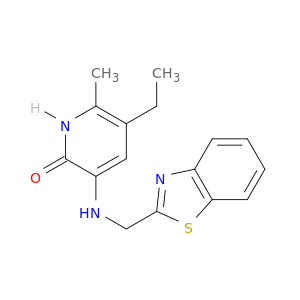 3-[(2-BENZOTHIAZOLYLMETHYL)AMINO]-5-ETHYL-6-METHYLPYRIDIN-2(1H)-ONE