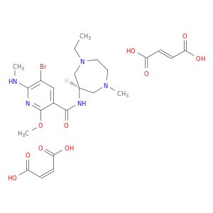 3-PYRIDINECARBOXAMIDE, 5-BROMO-N-[(6R)-1-ETHYLHEXAHYDRO-4-METHYL-1H-1,4-DIAZEPIN-6-YL]-2-METHOXY-6-(METHYLAMINO)-, (2E)-2-BUTENEDIOATE (1:2)