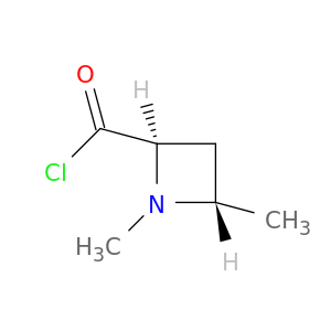 2-Azetidinecarbonylchloride, 1,4-dimethyl-, trans- (9CI)