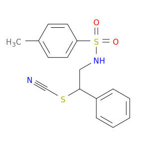 Thiocyanic acid, 2-[[(4-methylphenyl)sulfonyl]amino]-1-phenylethyl ester