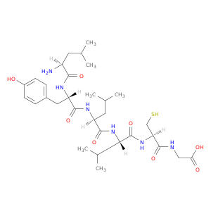 Glycine, N-[N-[N-[N-(N-L-leucyl-L-tyrosyl)-L-leucyl]-L-valyl]-L-cysteinyl]-