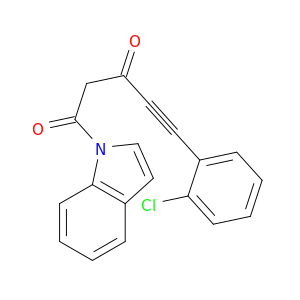 1H-Indole, 1-[5-(2-chlorophenyl)-1,3-dioxo-4-pentynyl]-