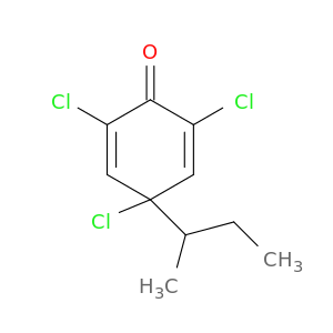 2,5-Cyclohexadien-1-one, 2,4,6-trichloro-4-(1-methylpropyl)-
