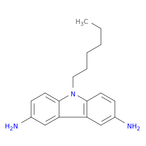 9H-Carbazole-3,6-diamine, 9-hexyl-