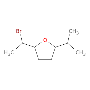 Furan, 2-(1-bromoethyl)tetrahydro-5-(1-methylethyl)-