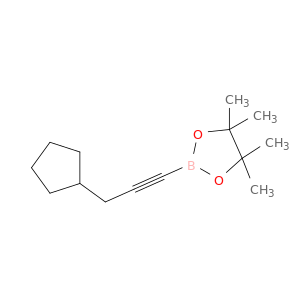 2-(3-Cyclopentylprop-1-yn-1-yl)-4,4,5,5-tetramethyl-1,3,2-dioxaborolane