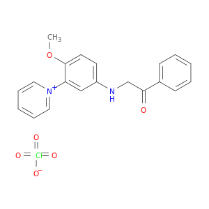 Pyridinium, 1-[5-(benzoylmethylamino)-2-methoxyphenyl]-, perchlorate