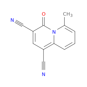 4H-Quinolizine-1,3-dicarbonitrile, 6-methyl-4-oxo-