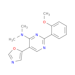 4-Pyrimidinamine, 2-(2-methoxyphenyl)-N,N-dimethyl-5-(5-oxazolyl)-