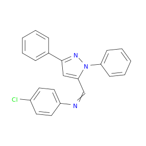 Benzenamine, 4-chloro-N-[(1,3-diphenyl-1H-pyrazol-5-yl)methylene]-