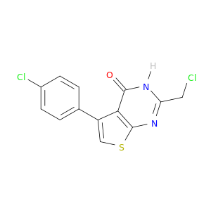 Thieno[2,3-d]pyrimidin-4(1H)-one, 2-(chloromethyl)-5-(4-chlorophenyl)-