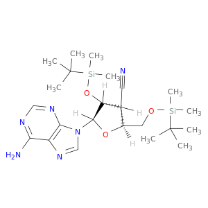 (2S,3R,4R,5R)-5-(6-aminopurin-9-yl)-4-(dimethyl-tert-butyl-silyl)oxy-2-[(dimethyl-tert-butyl-silyl)oxymethyl]oxolane-3-carbonitrile
