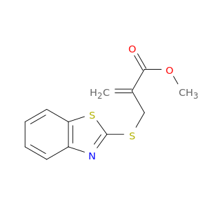 2-Propenoic acid, 2-[(2-benzothiazolylthio)methyl]-, methyl ester