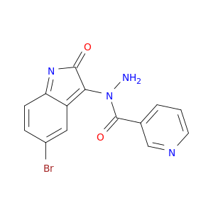 N-(5-BROMO-2-OXO-INDOL-3-YL)PYRIDINE-3-CARBOHYDRAZIDE