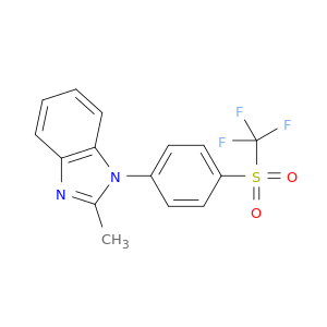 1H-Benzimidazole, 2-methyl-1-[4-[(trifluoromethyl)sulfonyl]phenyl]-