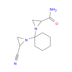 2-Aziridinecarboxamide, 1-[1-(2-cyano-1-aziridinyl)cyclohexyl]-