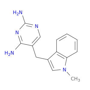 2,4-Pyrimidinediamine, 5-[(1-methyl-1H-indol-3-yl)methyl]-