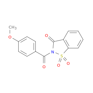 1,2-Benzisothiazol-3(2H)-one, 2-(4-methoxybenzoyl)-, 1,1-dioxide