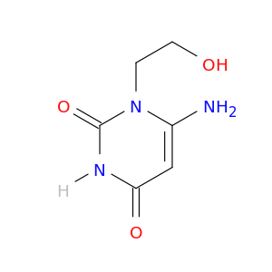 2,4(1H,3H)-Pyrimidinedione, 6-amino-1-(2-hydroxyethyl)-