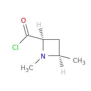 2-Azetidinecarbonylchloride, 1,4-dimethyl-, cis- (9CI)