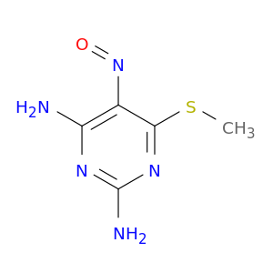 2,4-Pyrimidinediamine, 6-(methylthio)-5-nitroso-