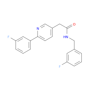 3-Pyridineacetamide, 6-(3-fluorophenyl)-N-[(3-fluorophenyl)methyl]-