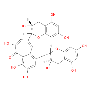 3,4,6-三羟基-1,8-双((2R,3R)-3,5,7-三羟基苯并二氢吡喃-2-基)-5H-苯并[7]环庚烯-5-酮