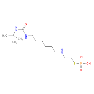 Urea, N-(1,1-dimethylethyl)-N'-[6-[[2-(phosphonothio)ethyl]amino]hexyl]-