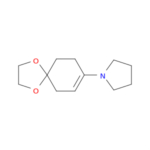 Pyrrolidine, 1-(1,4-dioxaspiro[4.5]dec-7-en-8-yl)-
