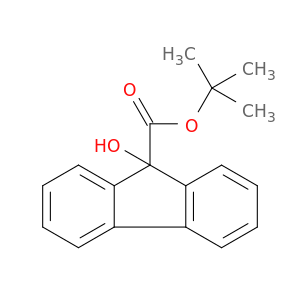 9H-Fluorene-9-carboxylic acid, 9-hydroxy-, 1,1-dimethylethyl ester