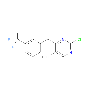 Pyrimidine, 2-chloro-5-methyl-4-[[3-(trifluoromethyl)phenyl]methyl]-