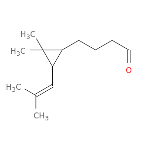 Cyclopropanebutanal, 2,2-dimethyl-3-(2-methyl-1-propenyl)-