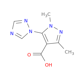 1,3-Dimethyl-5-(1H-1,2,4-triazol-1-yl)-1H-pyrazole-4-carboxylic Acid
