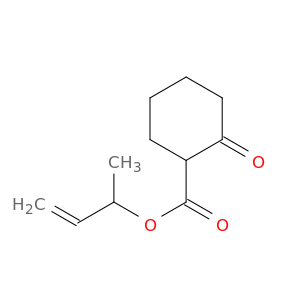 Cyclohexanecarboxylic acid, 2-oxo-, 1-methyl-2-propenyl ester