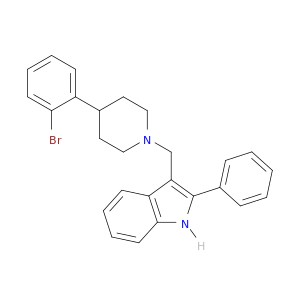 1H-Indole, 3-[[4-(2-bromophenyl)-1-piperidinyl]methyl]-2-phenyl-