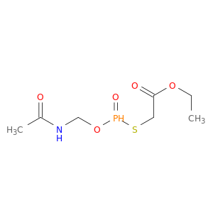 Acetic acid, [[(acetylamino)methoxyphosphinyl]thio]-, ethyl ester