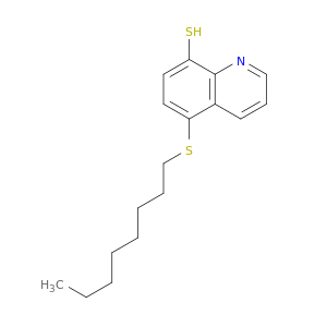 8-Quinolinethiol, 5-(octylthio)-
