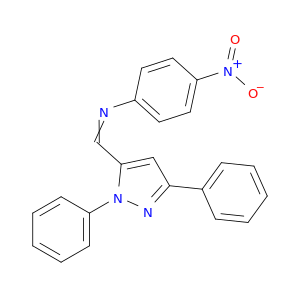 Benzenamine, N-[(1,3-diphenyl-1H-pyrazol-5-yl)methylene]-4-nitro-