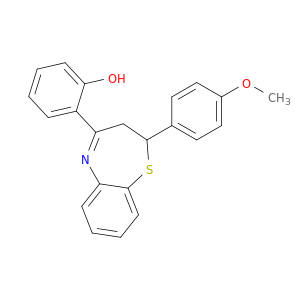Phenol, 2-[2,3-dihydro-2-(4-methoxyphenyl)-1,5-benzothiazepin-4-yl]-