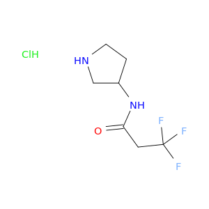 3,3,3-trifluoro-N-(pyrrolidin-3-yl)propanamide hydrochloride