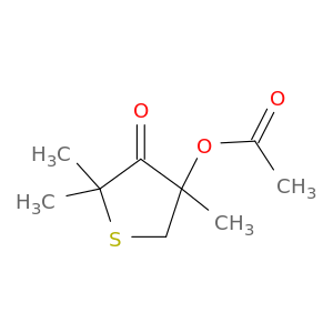 3(2H)-Thiophenone, 4-(acetyloxy)dihydro-2,2,4-trimethyl-