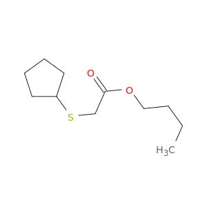 Acetic acid, (cyclopentylthio)-, butyl ester